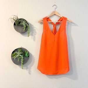 Gianni Bini Coral/Orange flowy tank